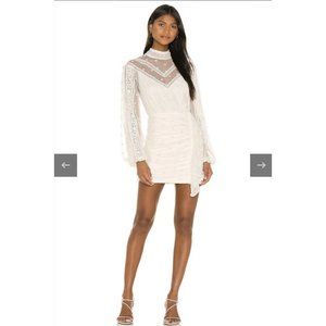 Tularosa Topaz Dress Ivory White Lace Mini Boho Revolve XS NWT $198
